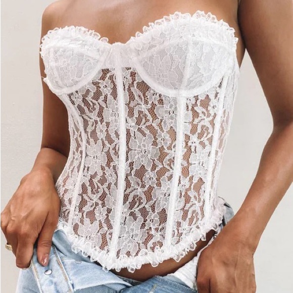 Lioness White Plaza Bustier/Corset AU8/Small - Picture 4 of 4